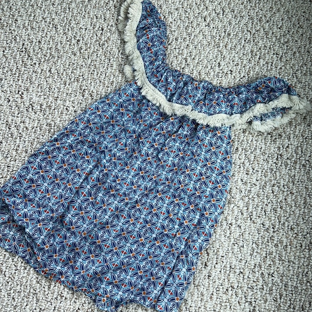 Roberta Roller Rabbit Lucia Geometric Blue Off Sh… - image 3